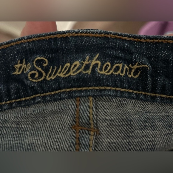 Old Navy The Sweetheart Blue Denim Jeans Women’s  Size 18 Regular Dark Wash - Picture 3 of 4